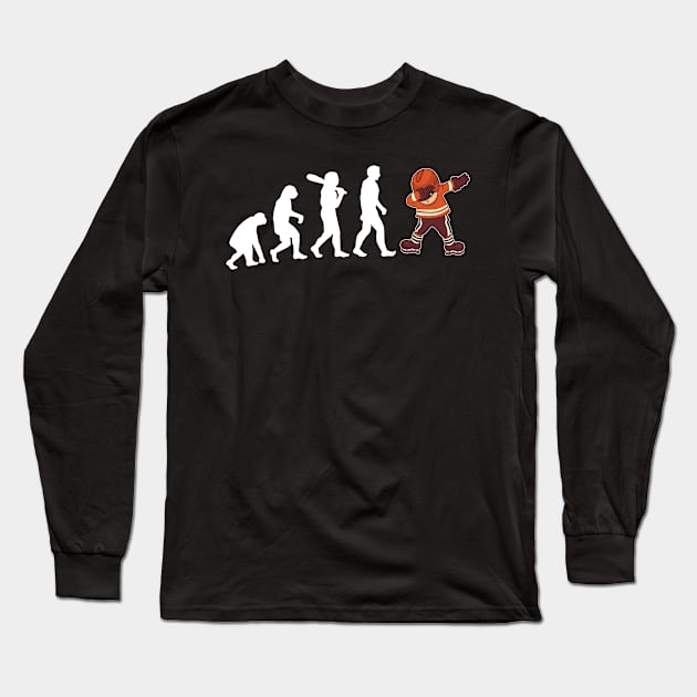 Ice Hockey Evolution Long Sleeve T-Shirt by funkyteesfunny